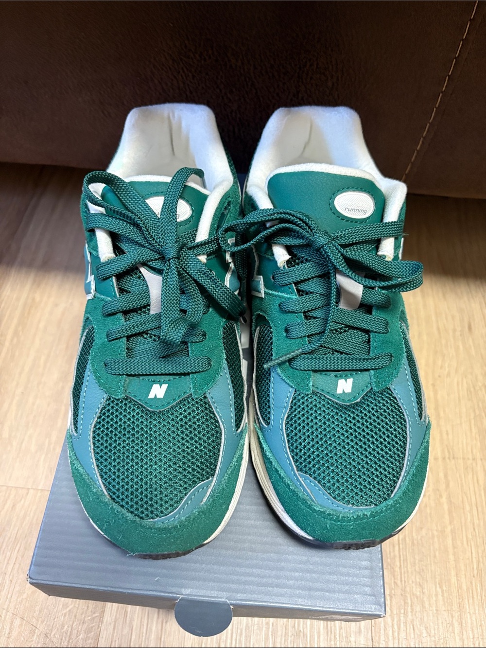 New Balance Kids Teal and White Athletic Sneakers